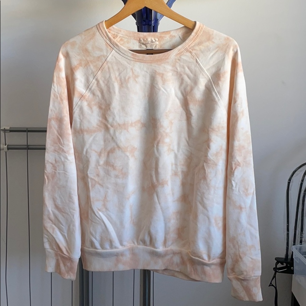 Marble print sweatshirt